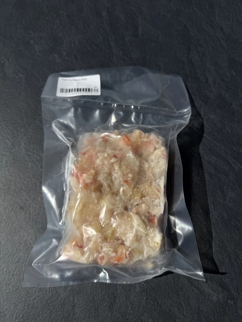 Салатное мясо камчатского краба