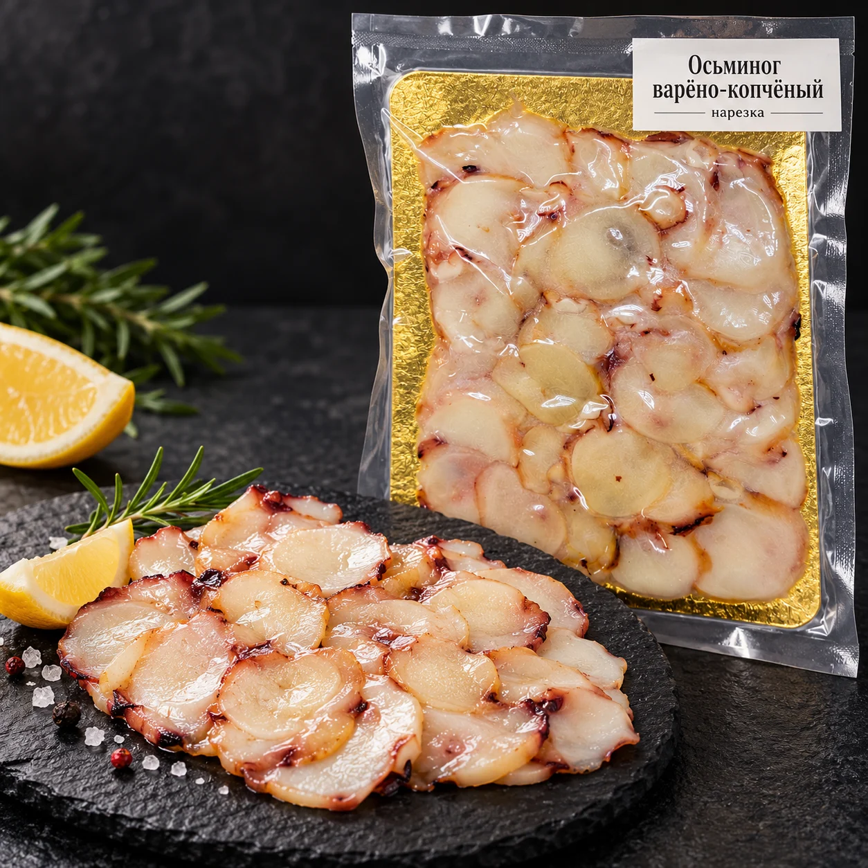 Осьминог ломтики